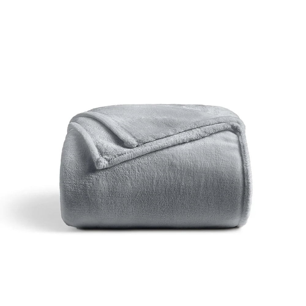 A closer view of a folded Everyday Fleece Blanket.