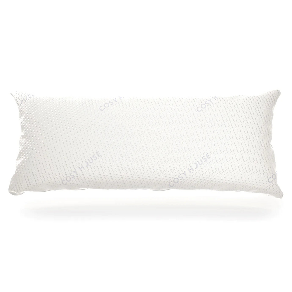 A fluffed Cosy House Collection Luxury Body Pillow.