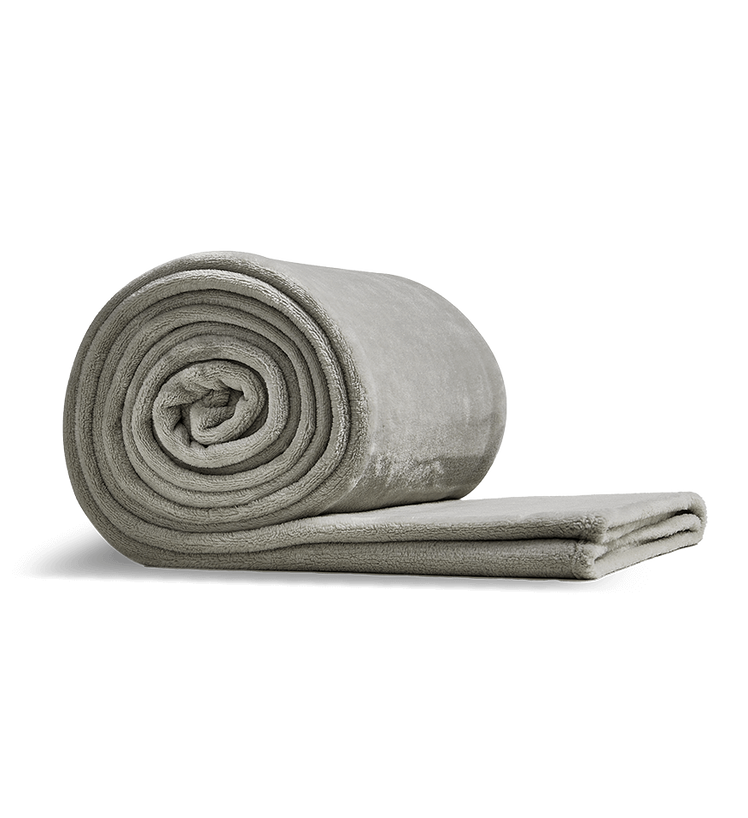 A rolled Everyday Fleece Blanket.