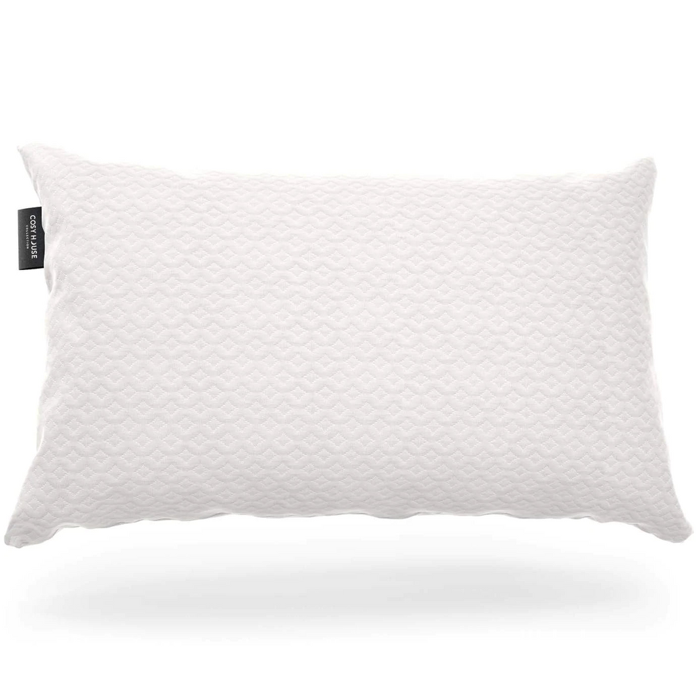 A fluffed Cosy House Collection Luxury pillow.