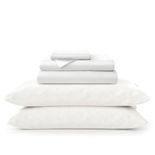 100% Bamboo Sheets & Luxury Pillows Bed Set Bundle