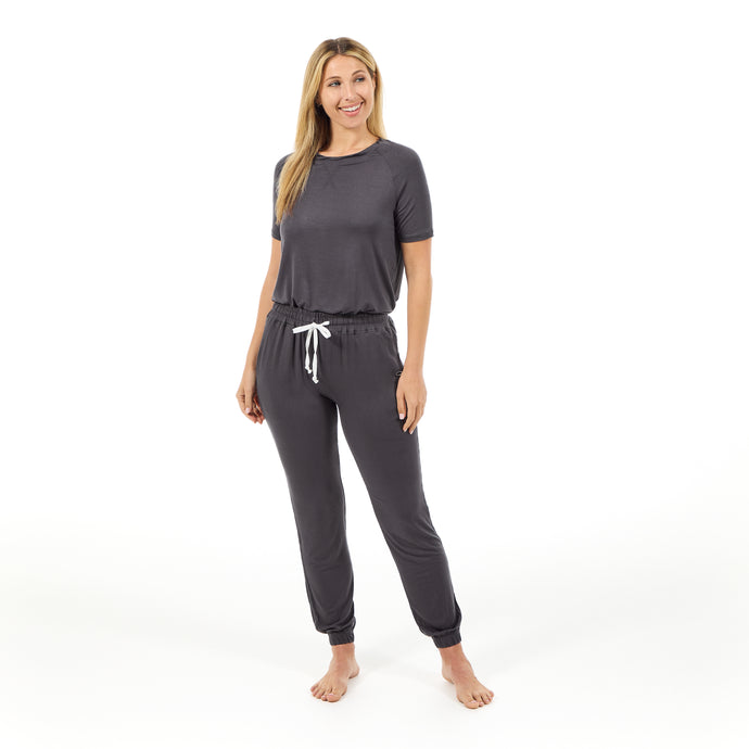 Women’s Bamboo Loungewear Short Sleeve Top & Pants Set