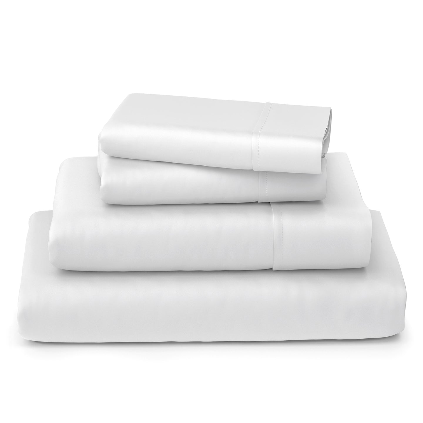 Cosy House Collection Luxury Bamboo Sheets - 4 Piece Bedding Set Queen, White