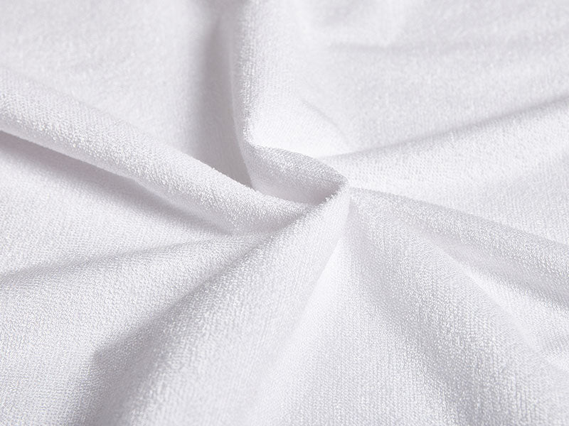 A close-up of the Luxury Waterproof Zippered Pillow Protector’s fabric.